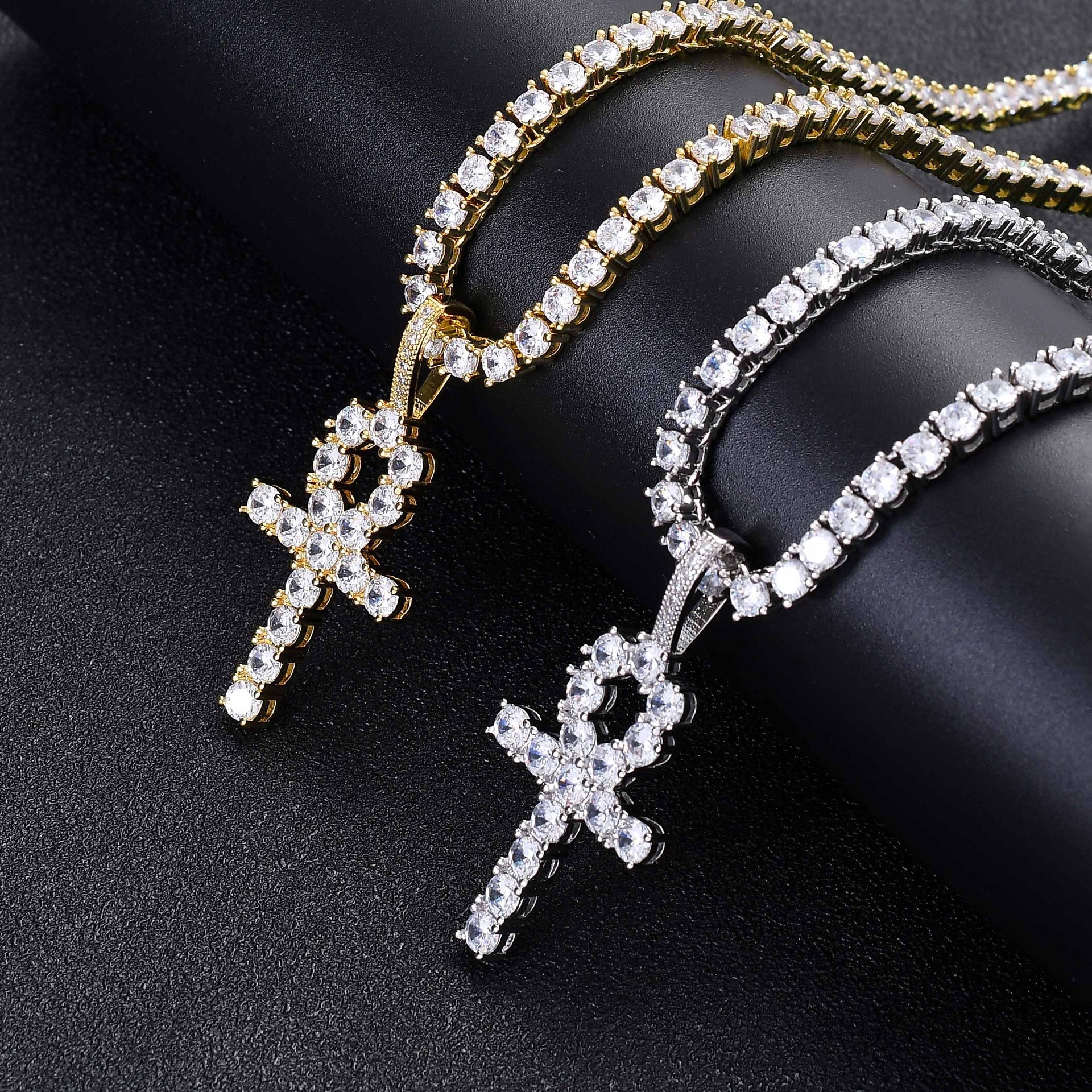 Iced Out Ankh Necklace