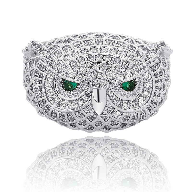 New Iced Owl Ring