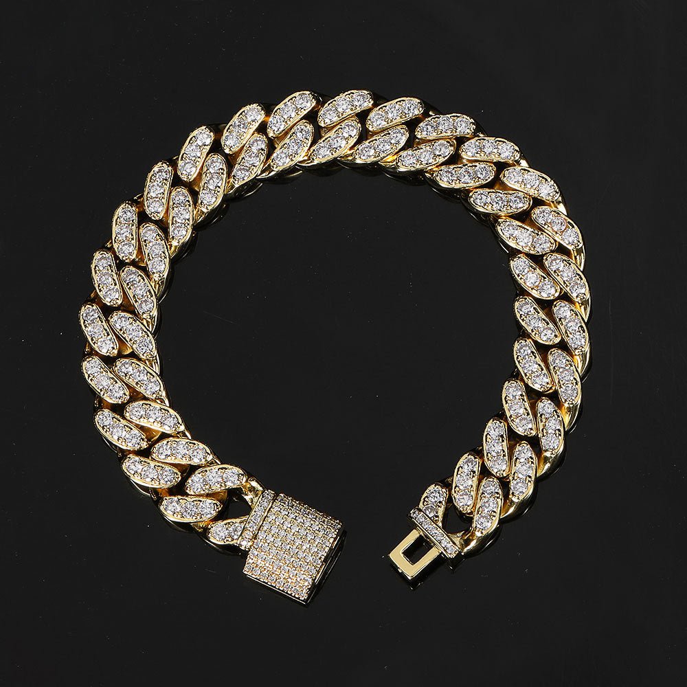 12mm Iced Bling Cuban Bracelet - ICEEDRIP