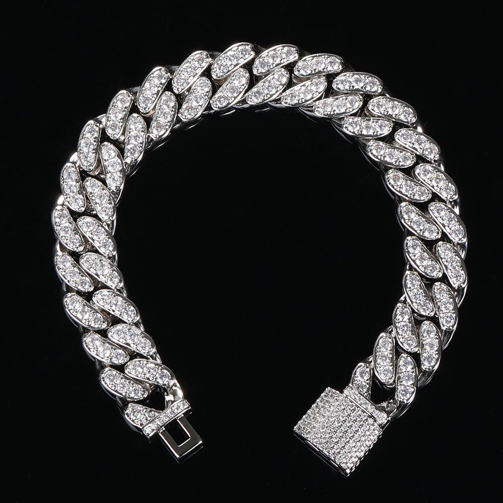 12mm Iced Bling Cuban Bracelet - ICEEDRIP