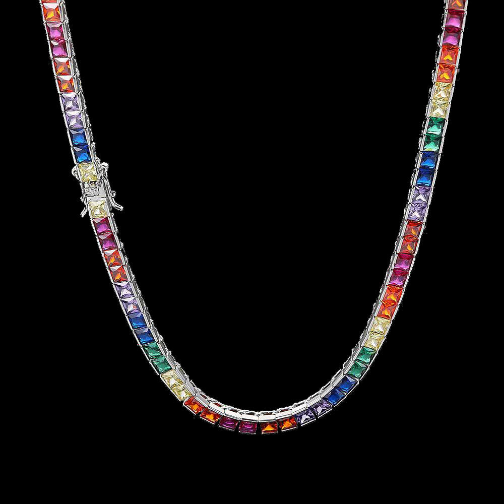 4mm Colorful Iced Dookie Rope Chain