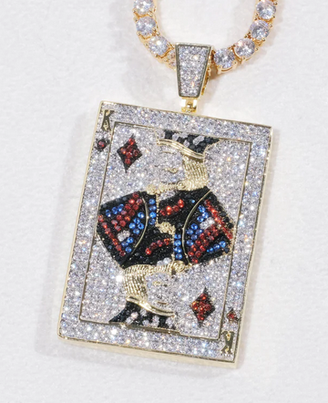 Poker King Iced Necklace