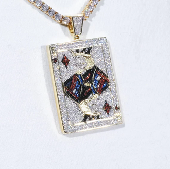 Poker King Iced Necklace