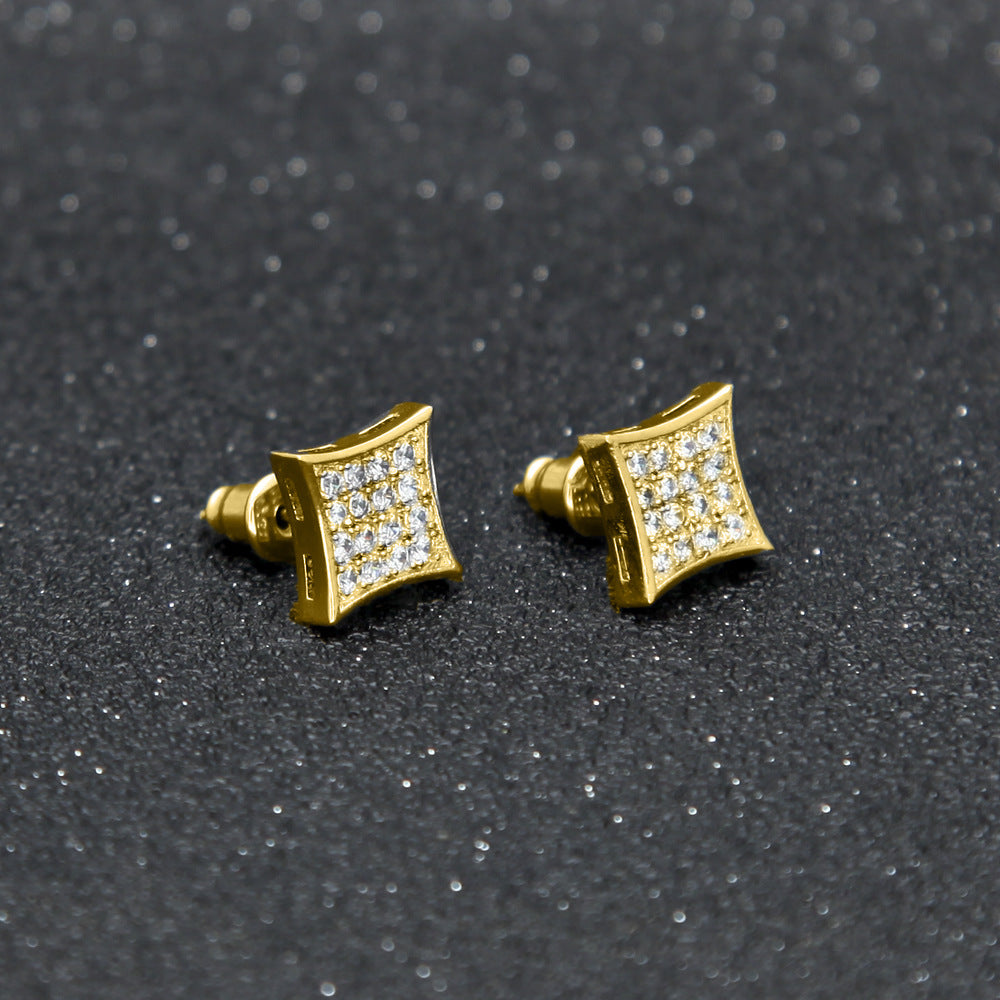 10MM Micro-inlay High Grade Stud Earring