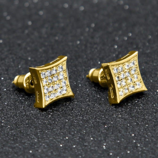 10MM Micro-inlay High Grade Stud Earring