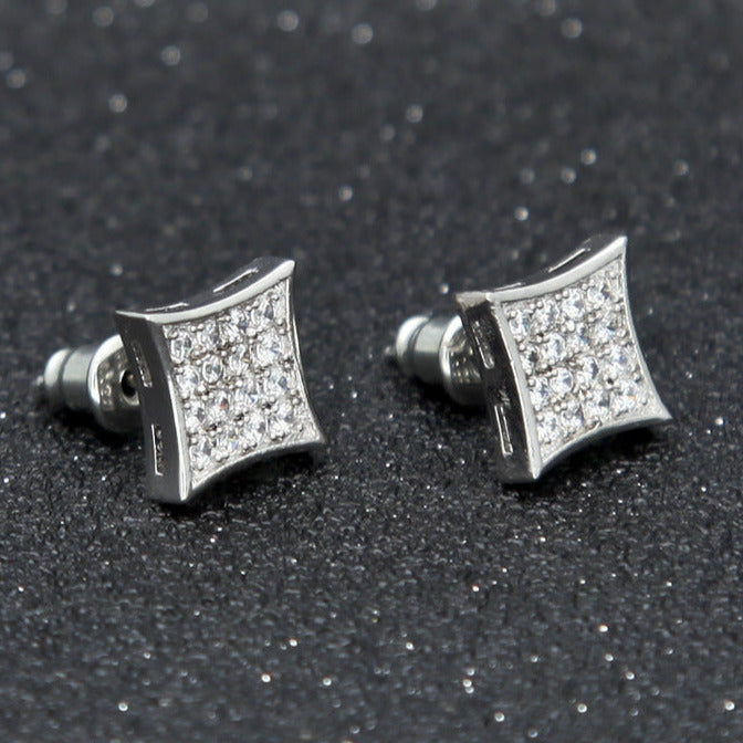 10MM Micro-inlay High Grade Stud Earring