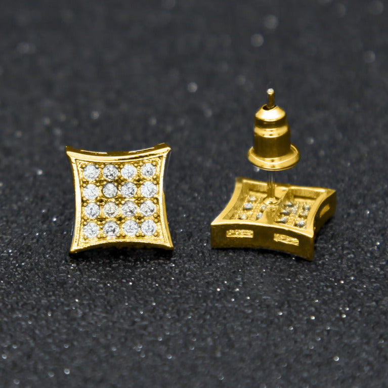 10MM Micro-inlay High Grade Stud Earring