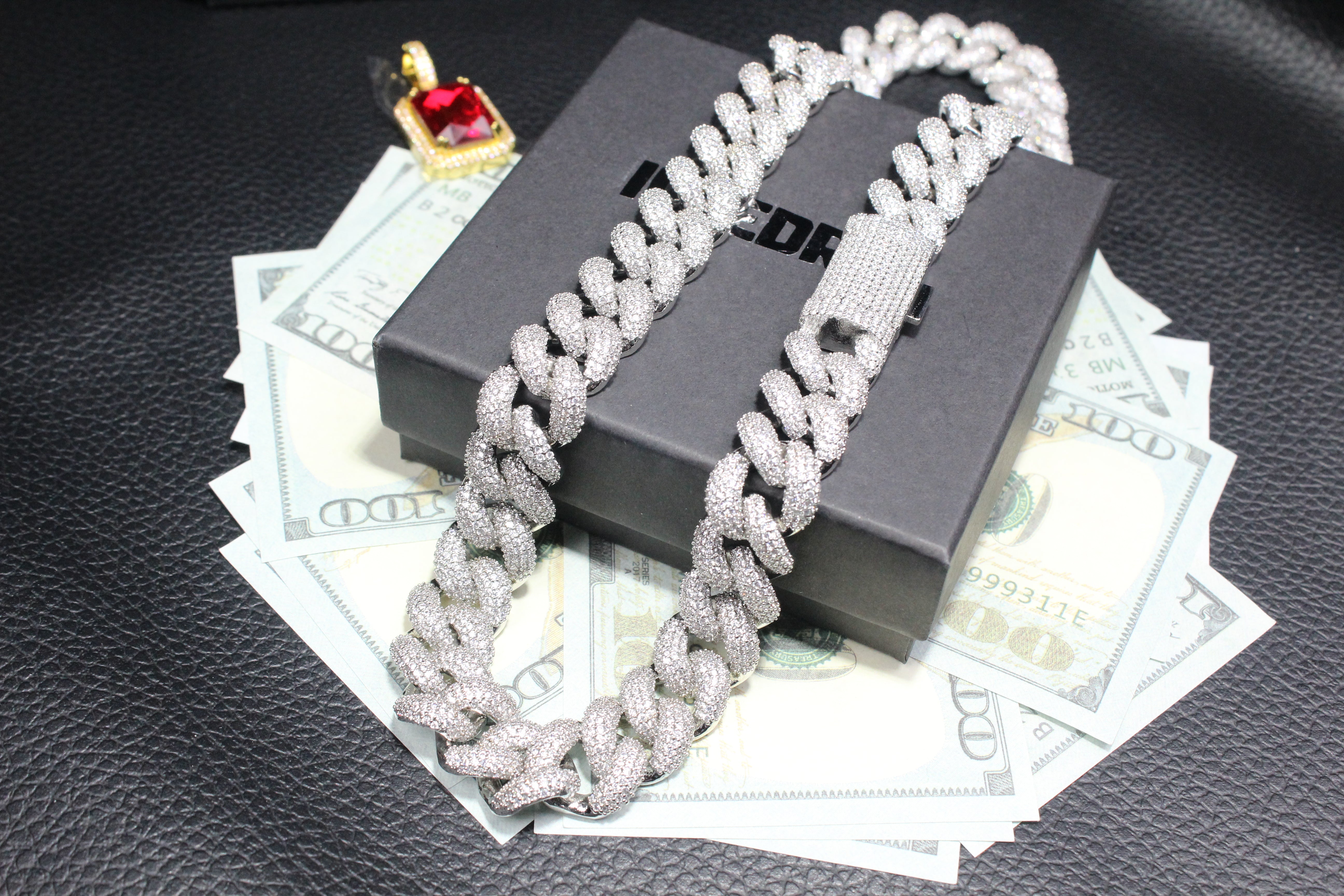 15mm 5-Row Iced Cuban Chain