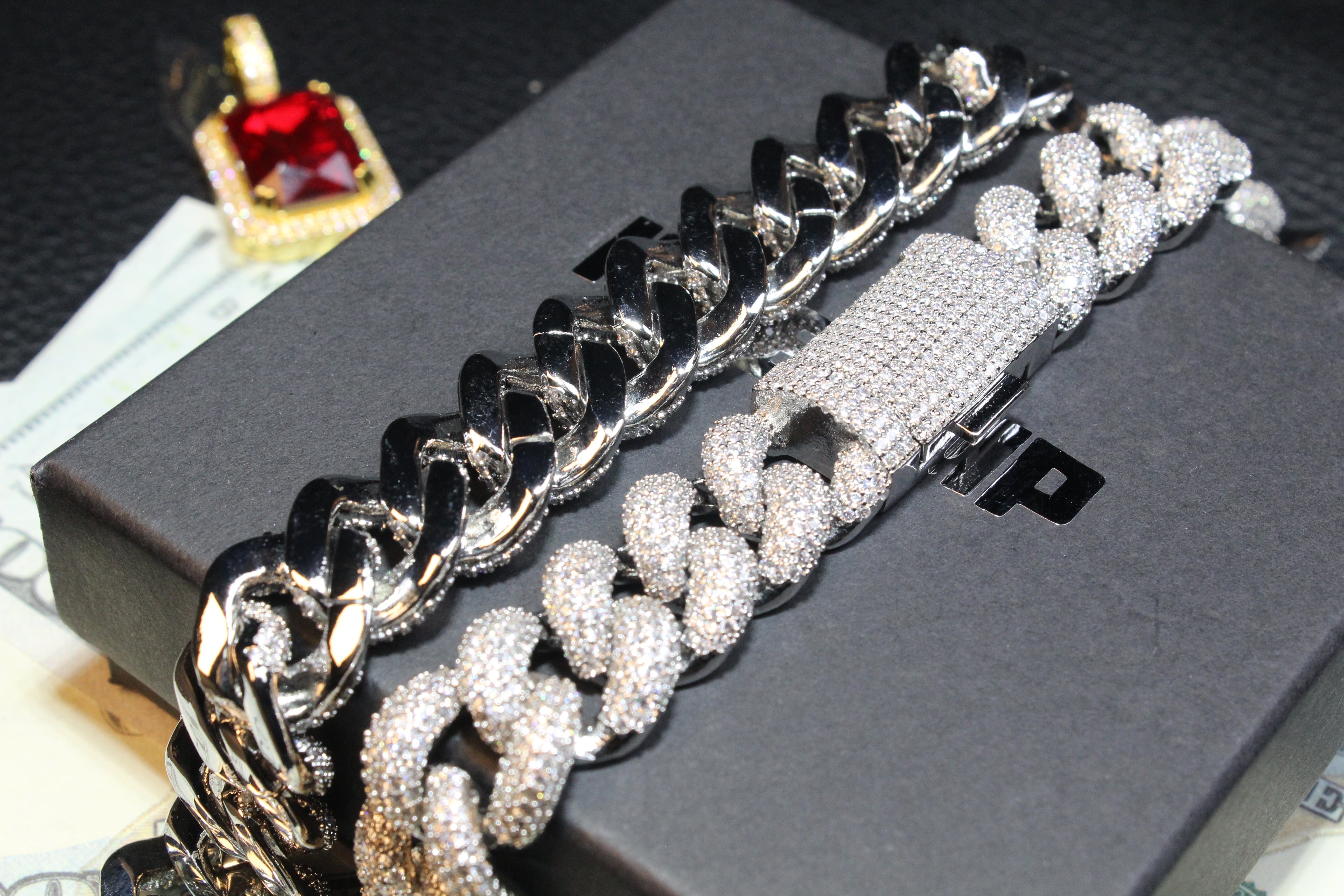 15mm 5-Row Iced Cuban Chain