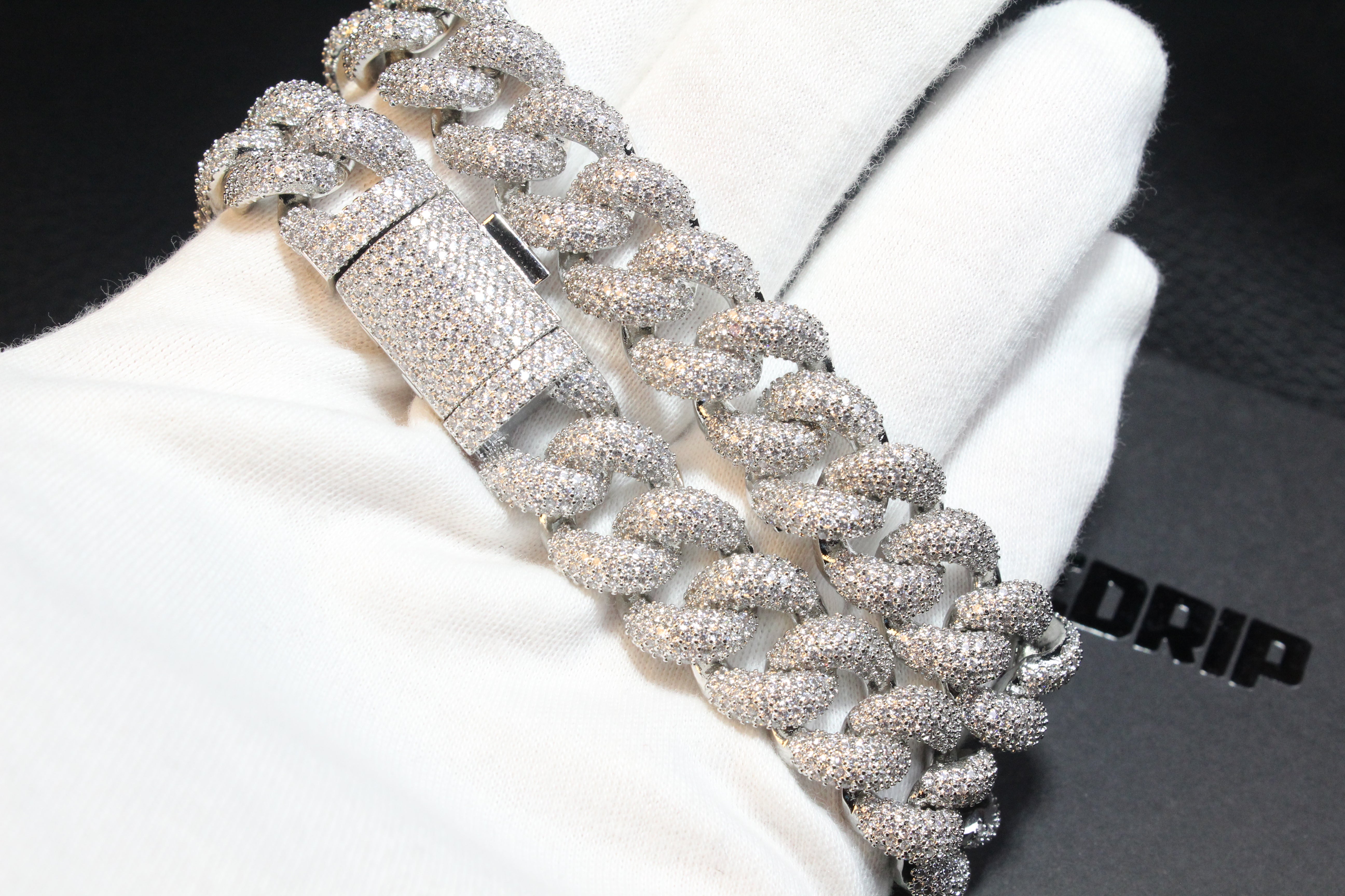 15mm 5-Row Iced Cuban Chain