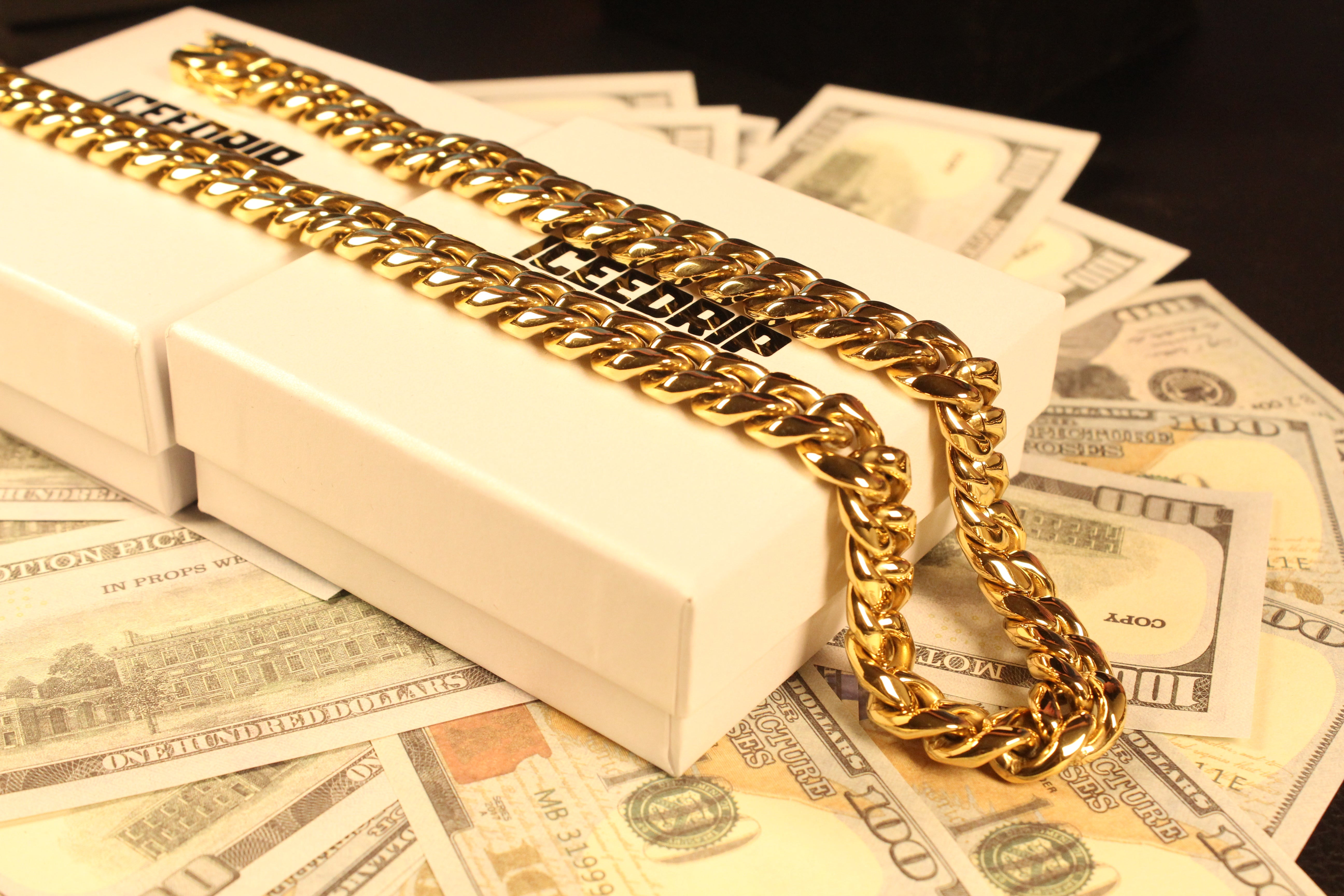 14mm 18K Gold-Plated Classic Miami Cuban Link