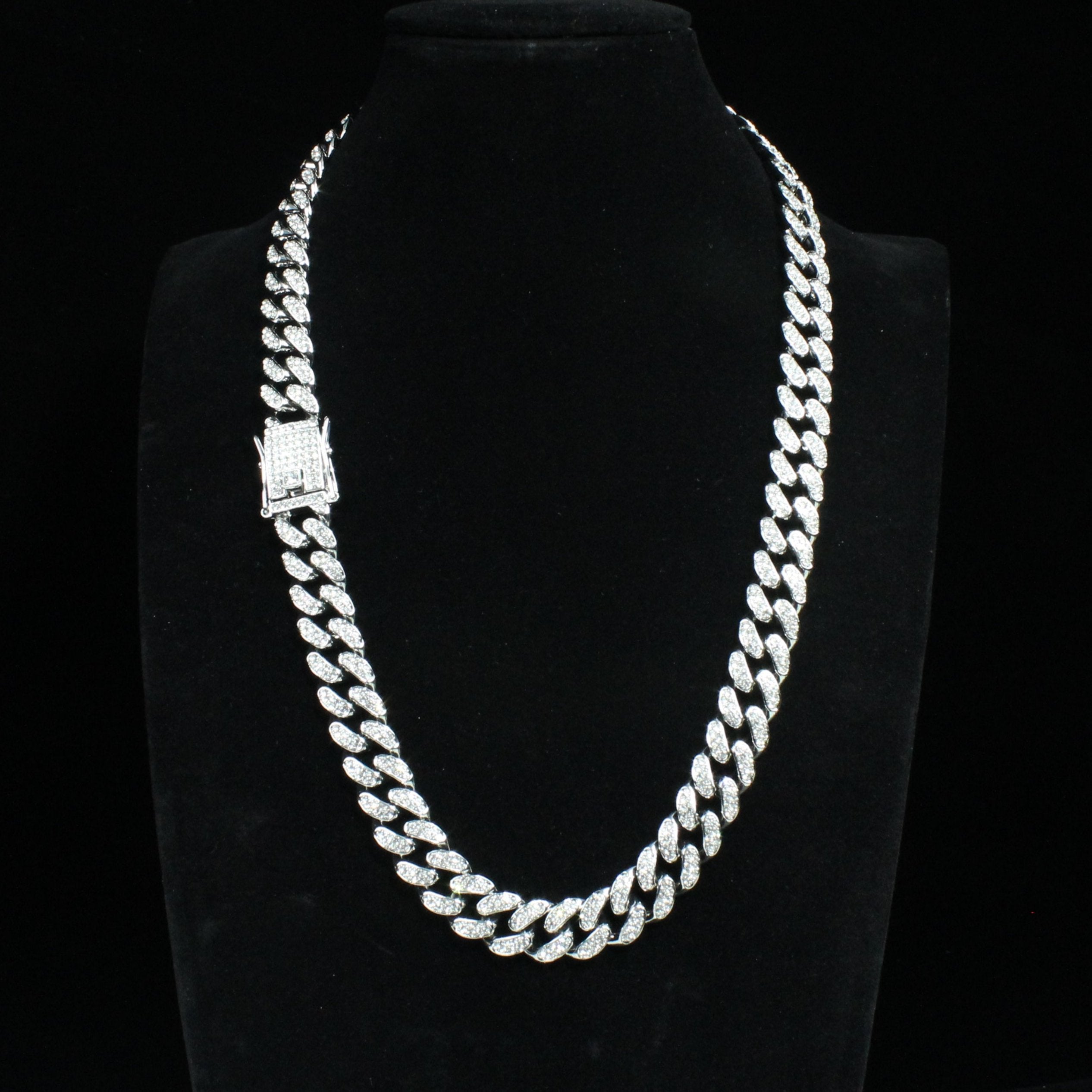 12mm Iced Out Cuban Link Chain