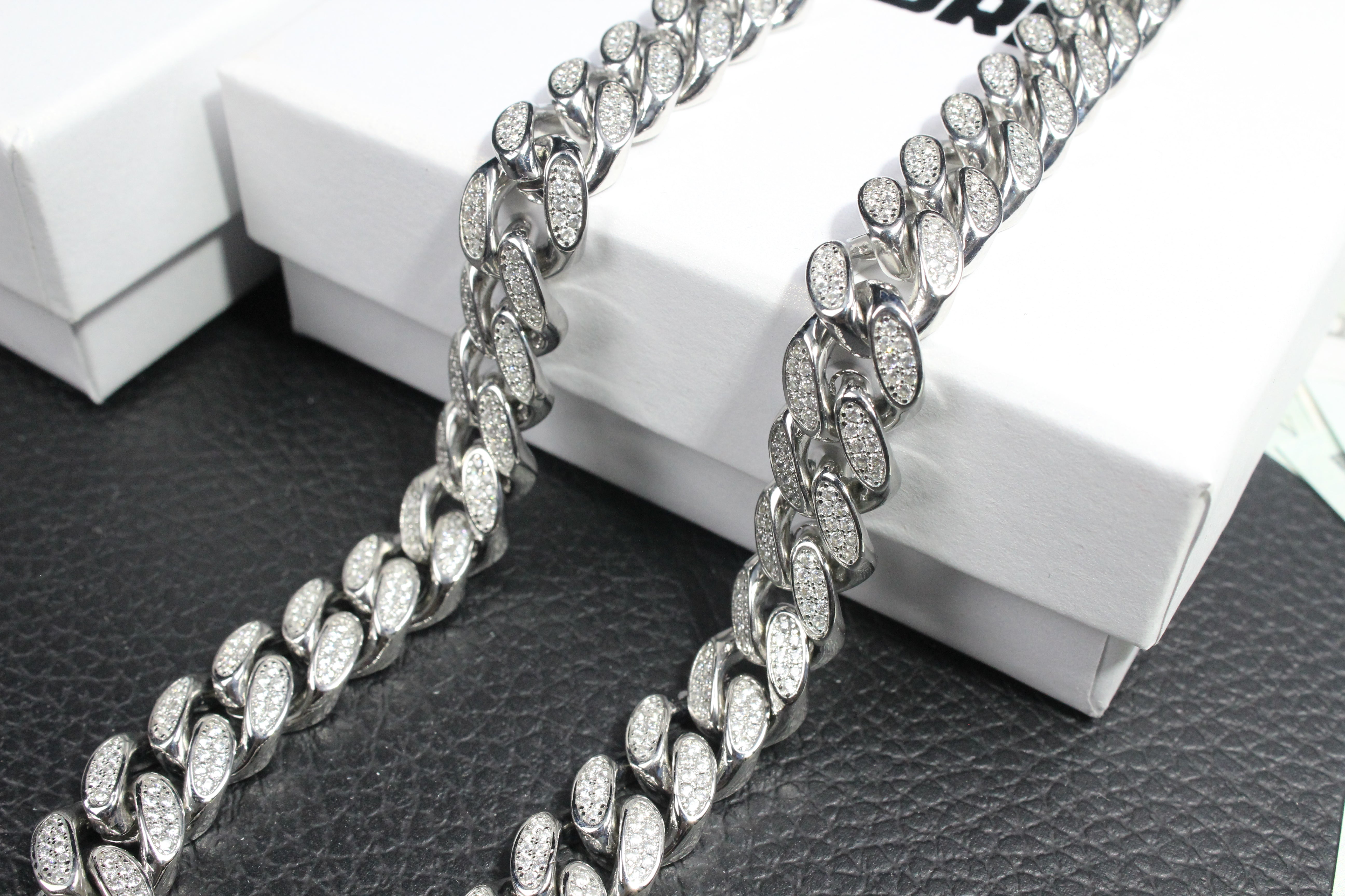 12mm Iced Out Cuban Link Chain