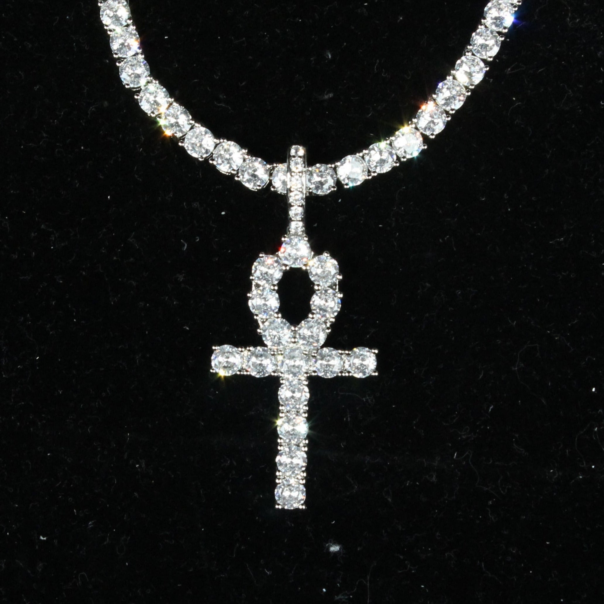 Iced Out Ankh Necklace