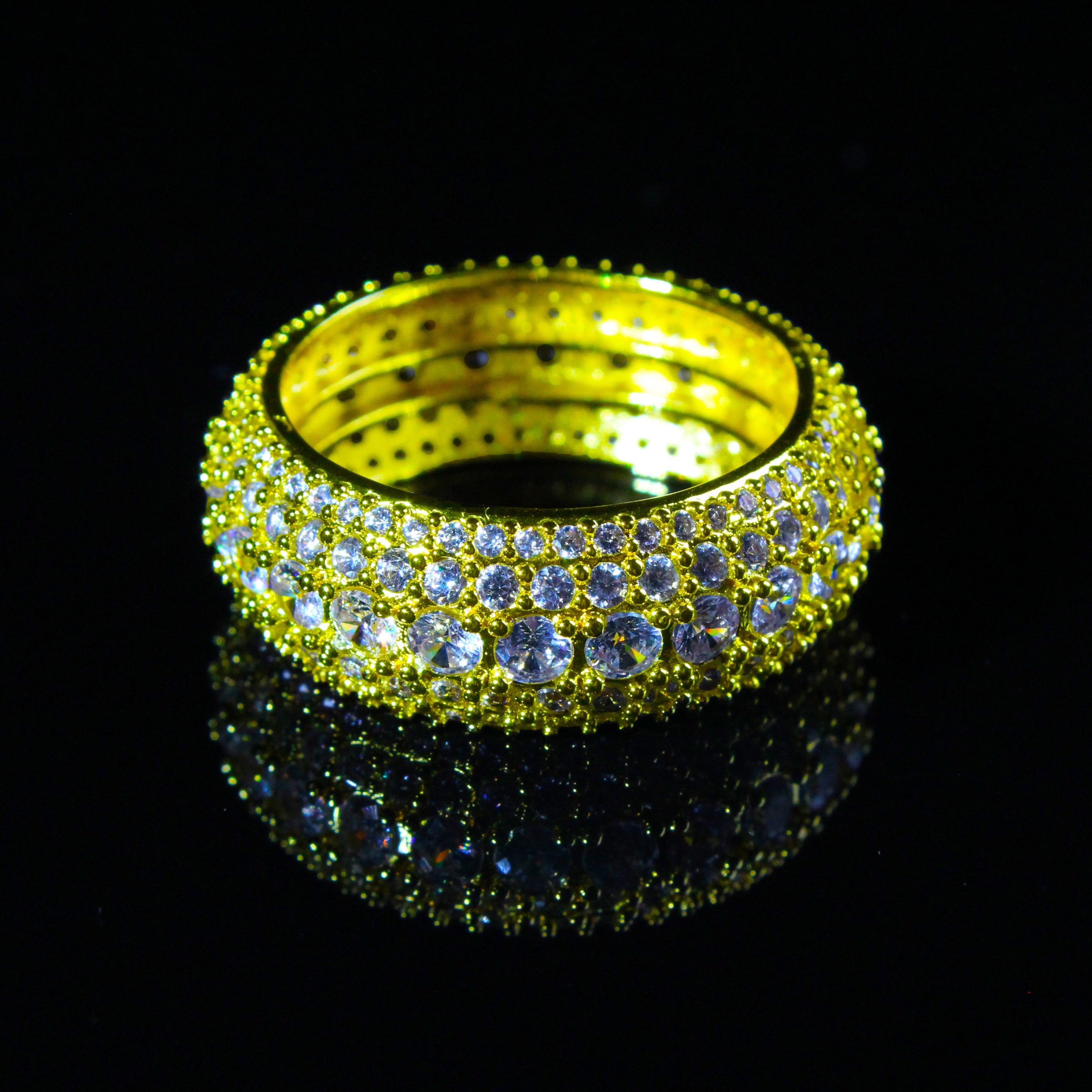 Micro-inlay Iced Out Ring