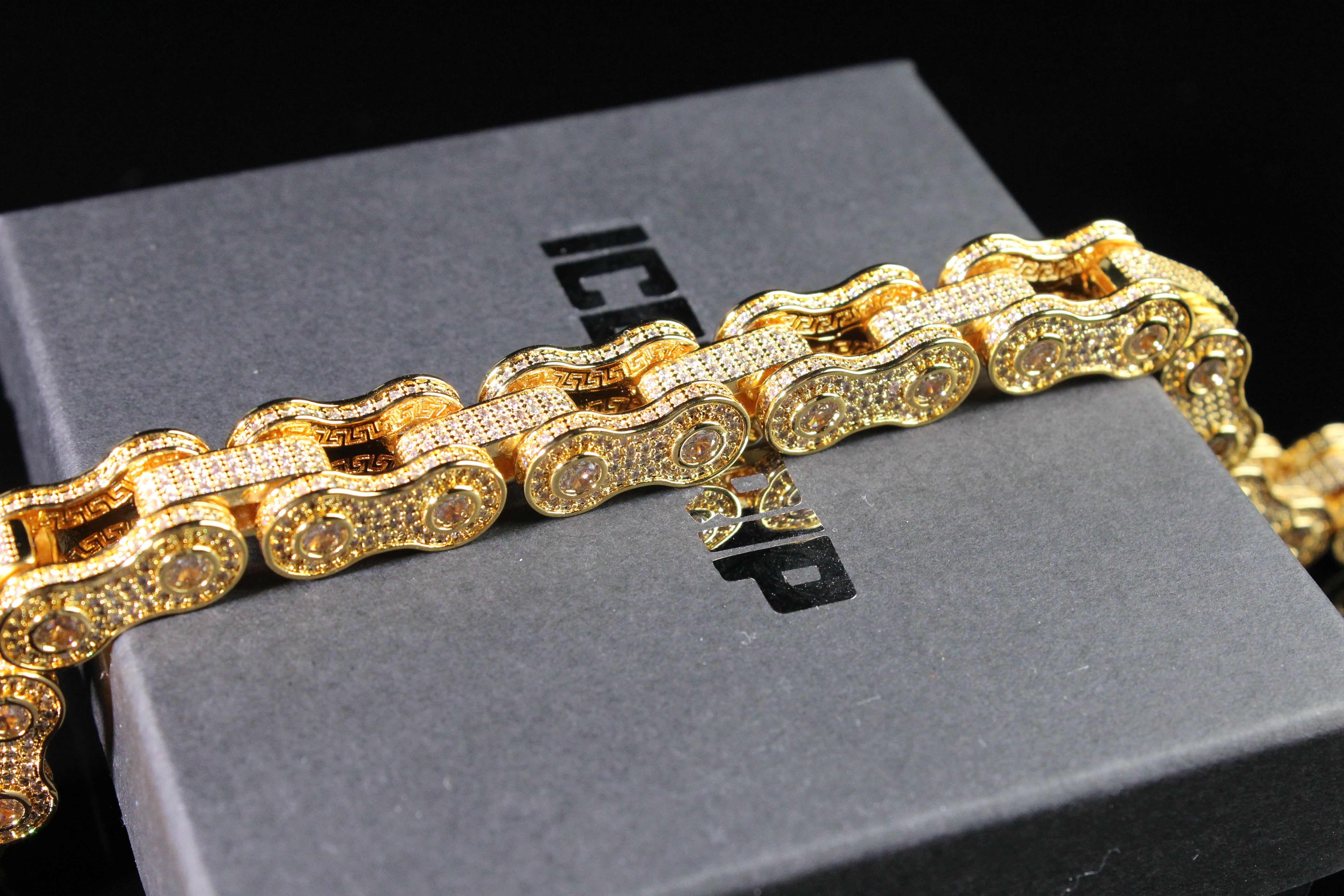 BIKE CHAIN LINK ICED BRACELET