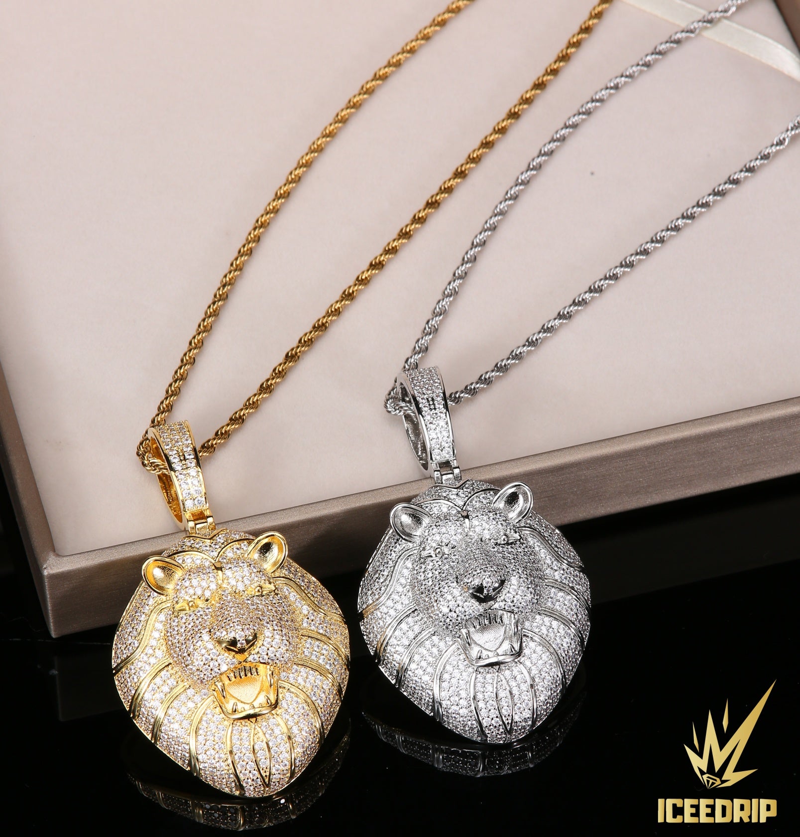 Iced Bling Lion Pendant ICEEDRIP