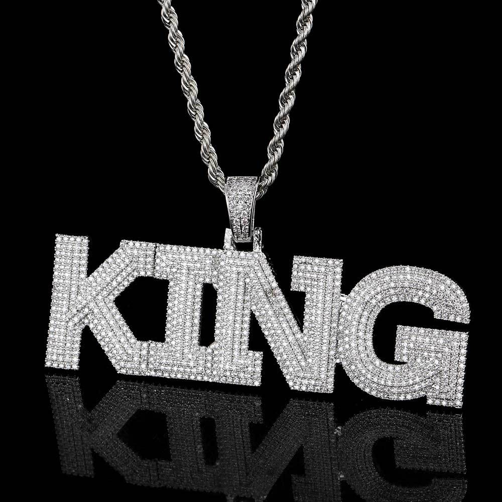 Iced Out Custom Letters Pendants Style1 ICEEDRIP