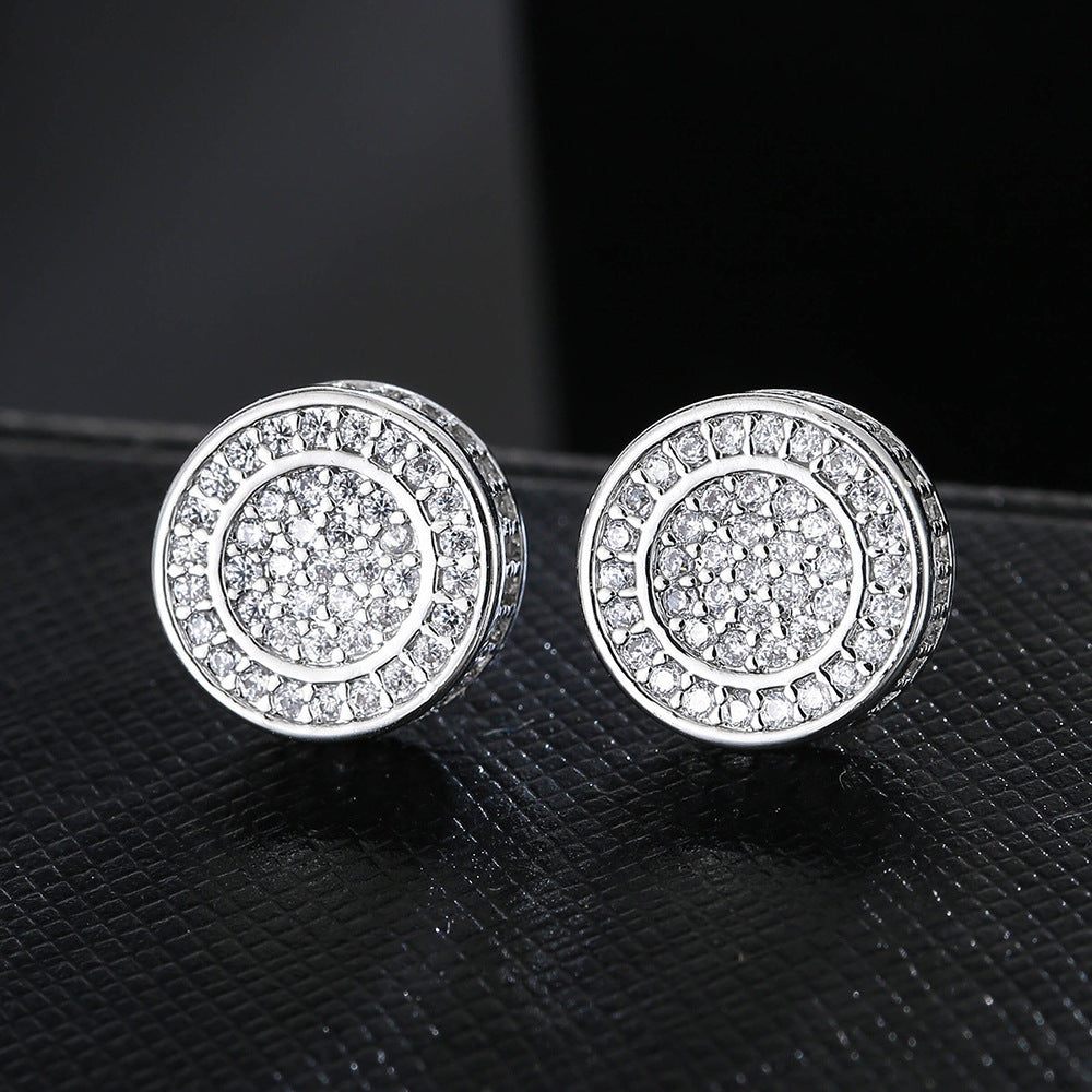 Cylindrical Hip-hop Stud Earrings