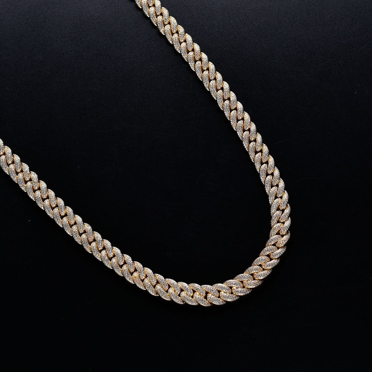 14mm 3-Row Bubble Iced Cuban Chain