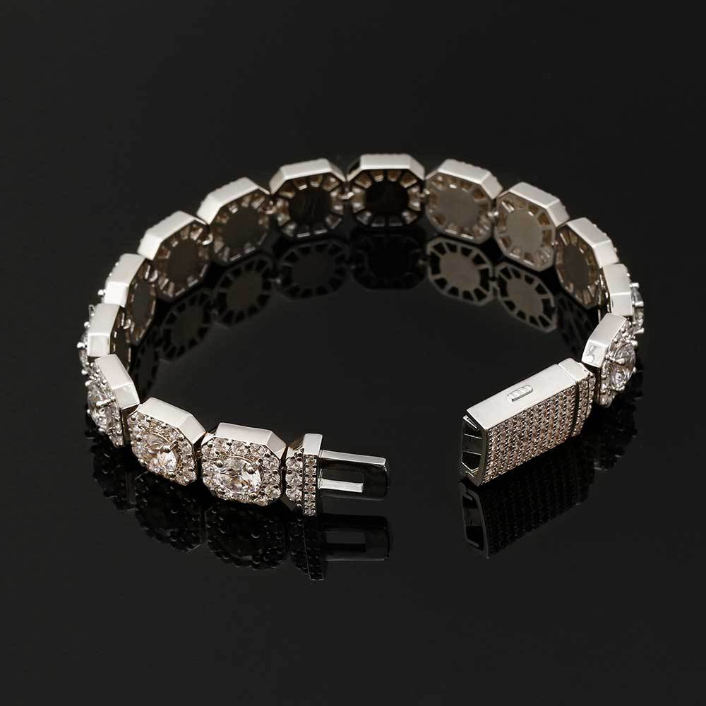 10MM Clustered Tennis Bracelet