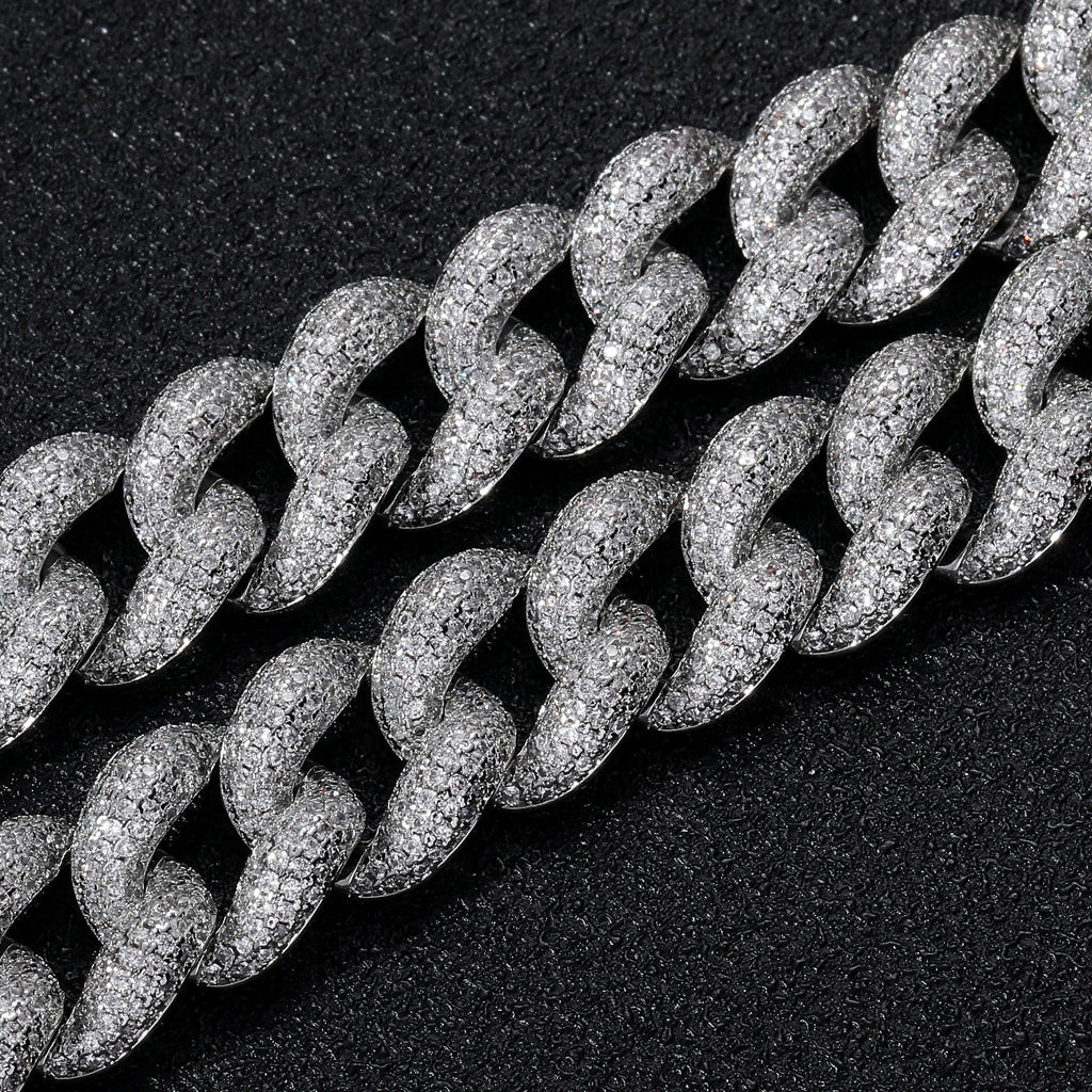 5-Row 15mm Iced Cuban Bracelet