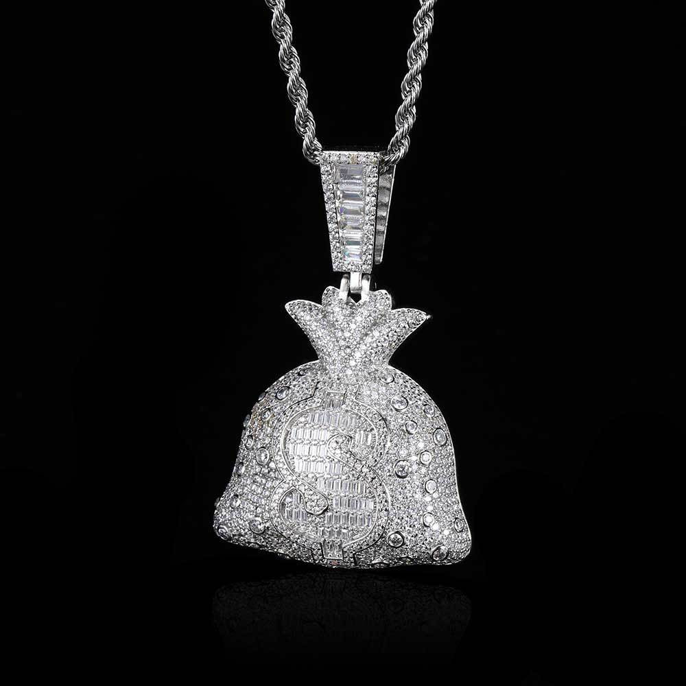 Iced Money Bag Necklace