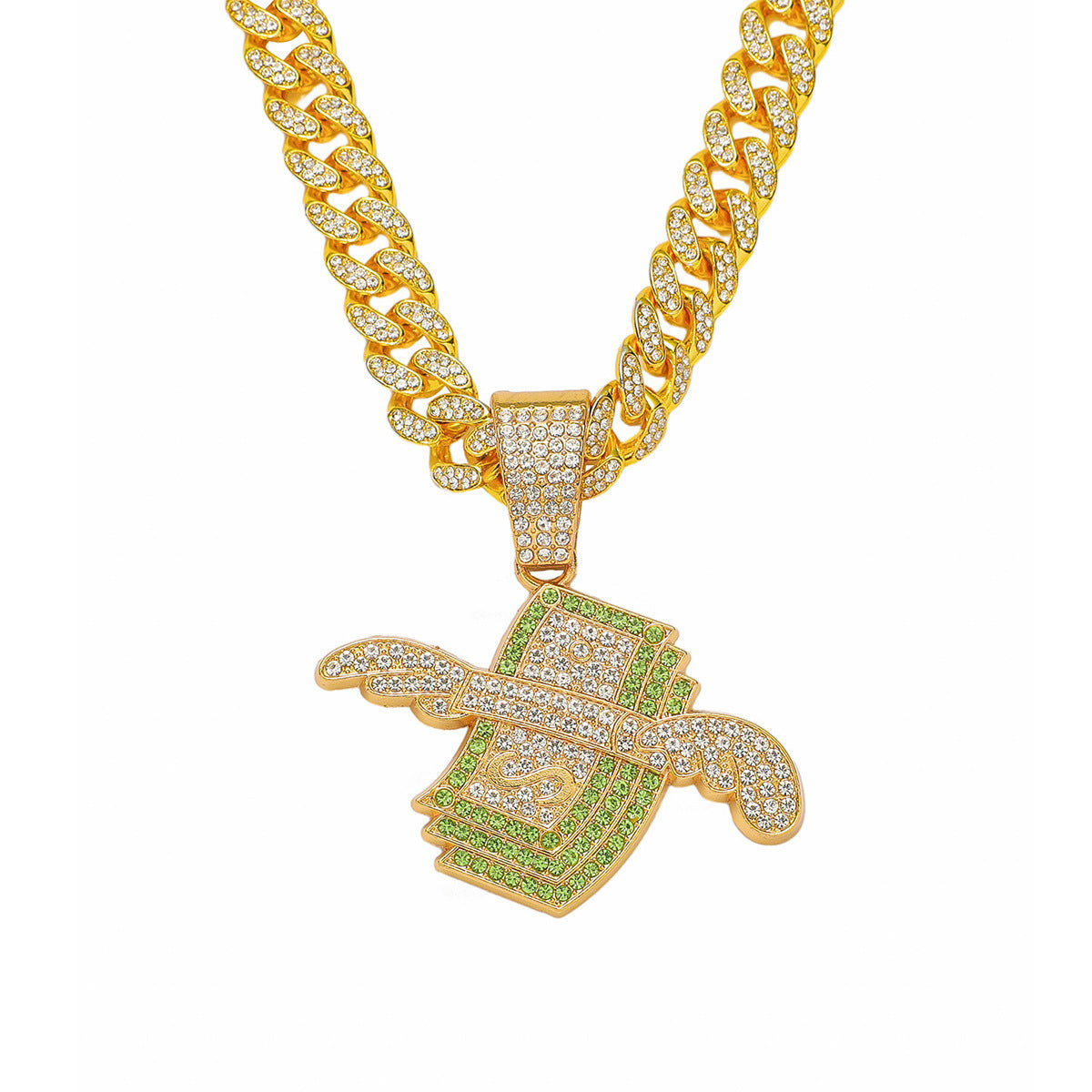 18K Gold Plated Money Personality Pendant