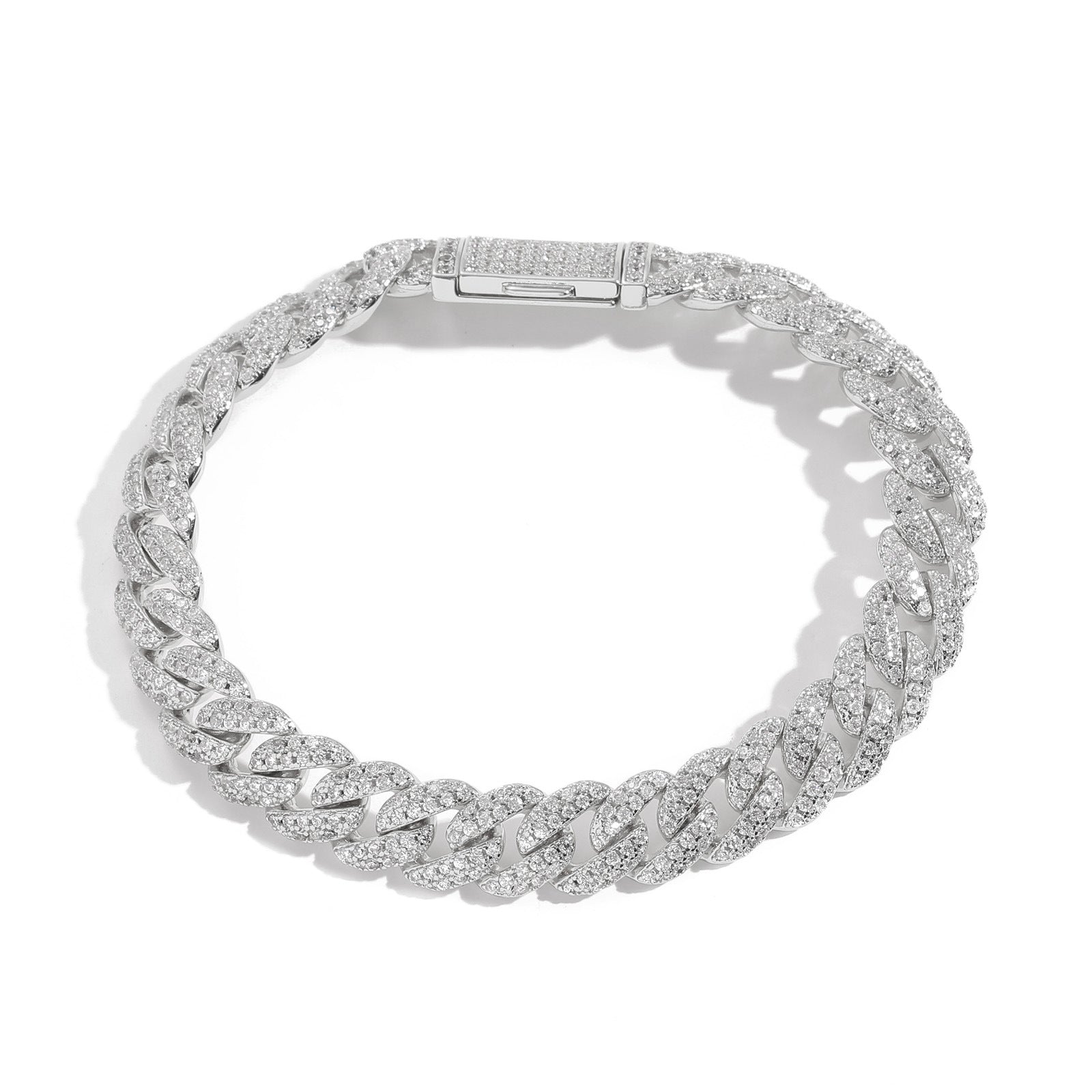 10mm Iced Out Bubble Cuban bracelet