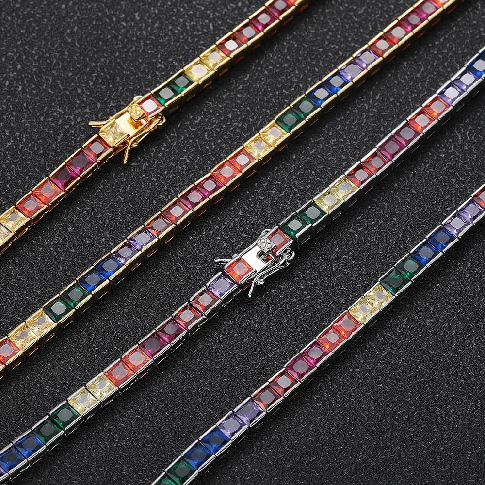 4mm Colorful Iced Dookie Rope Chain