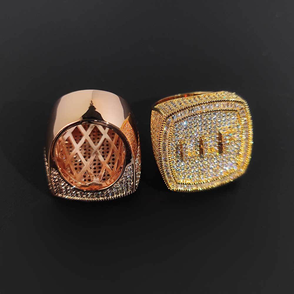 Custom Iced Out Letter 3D Ring