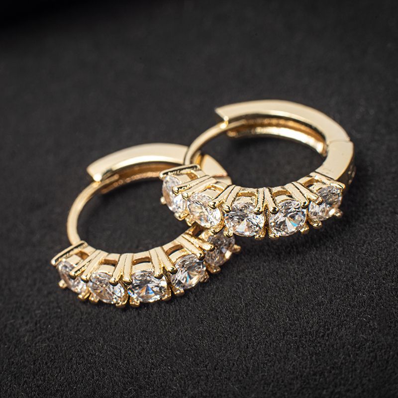 Limited 18K Gold-Plated AAA CZ Hinge Earring