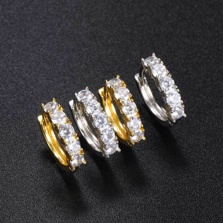 Limited 18K Gold-Plated AAA CZ Hinge Earring