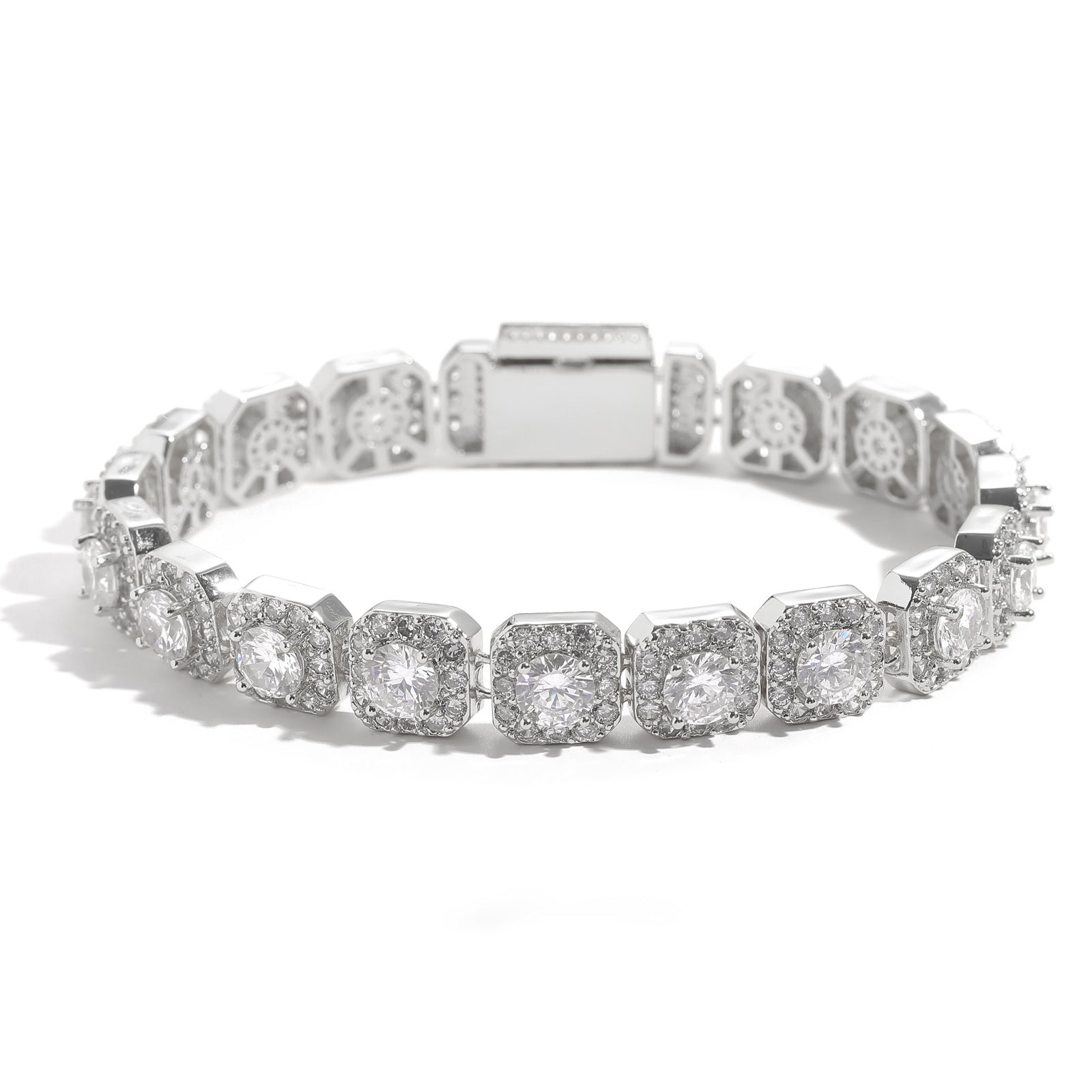 10MM Clustered Tennis Bracelet