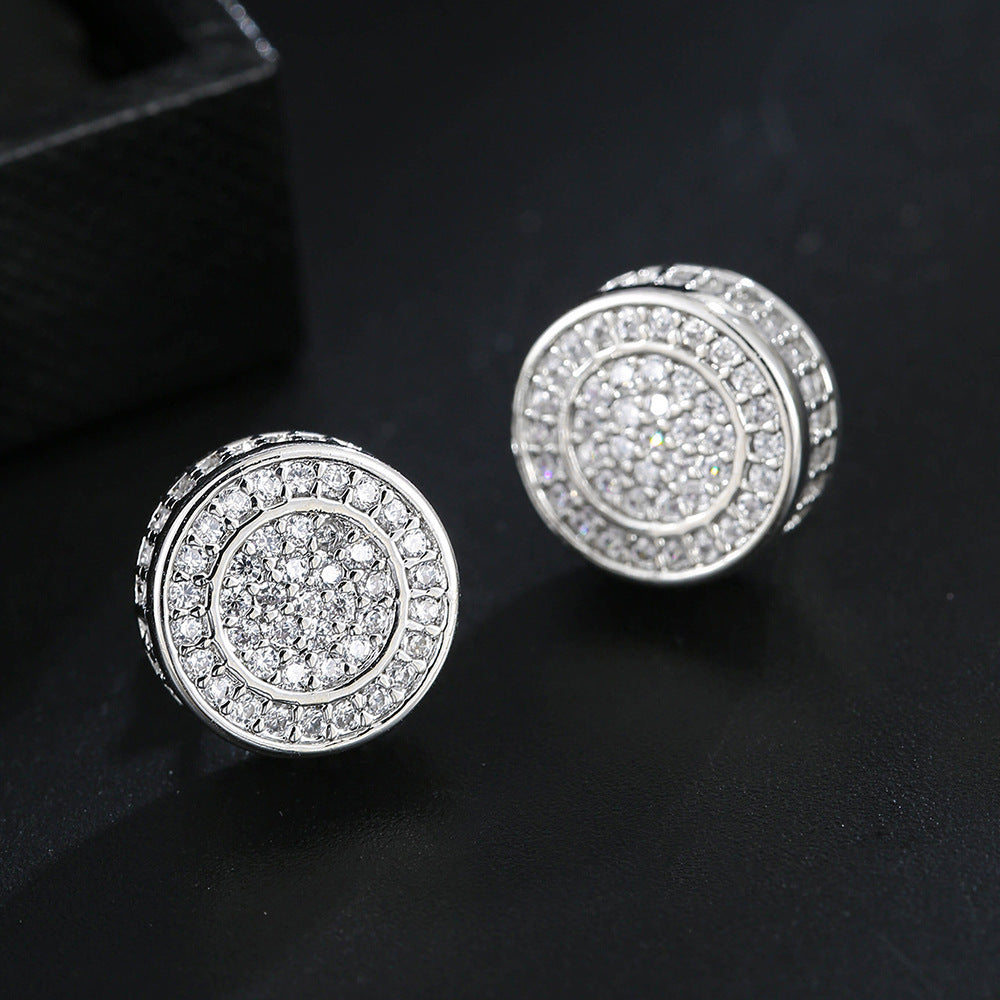 Cylindrical Hip-hop Stud Earrings