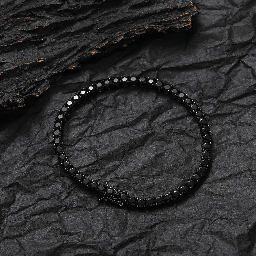 Black Iced Tennis Bracelet