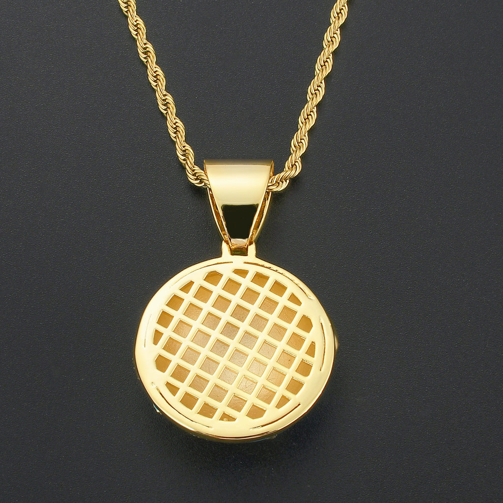 18K Gold-Plated Earth Pendant