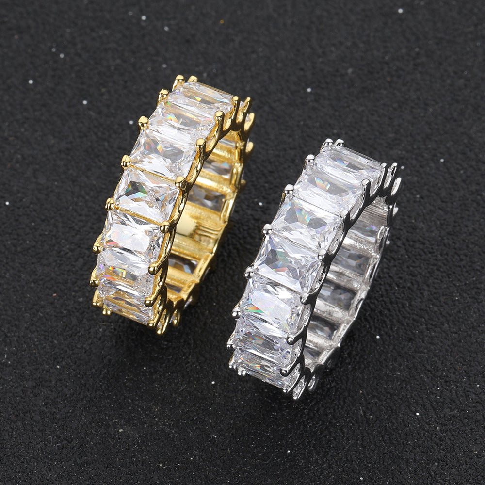 7mm Prong Baguette rings