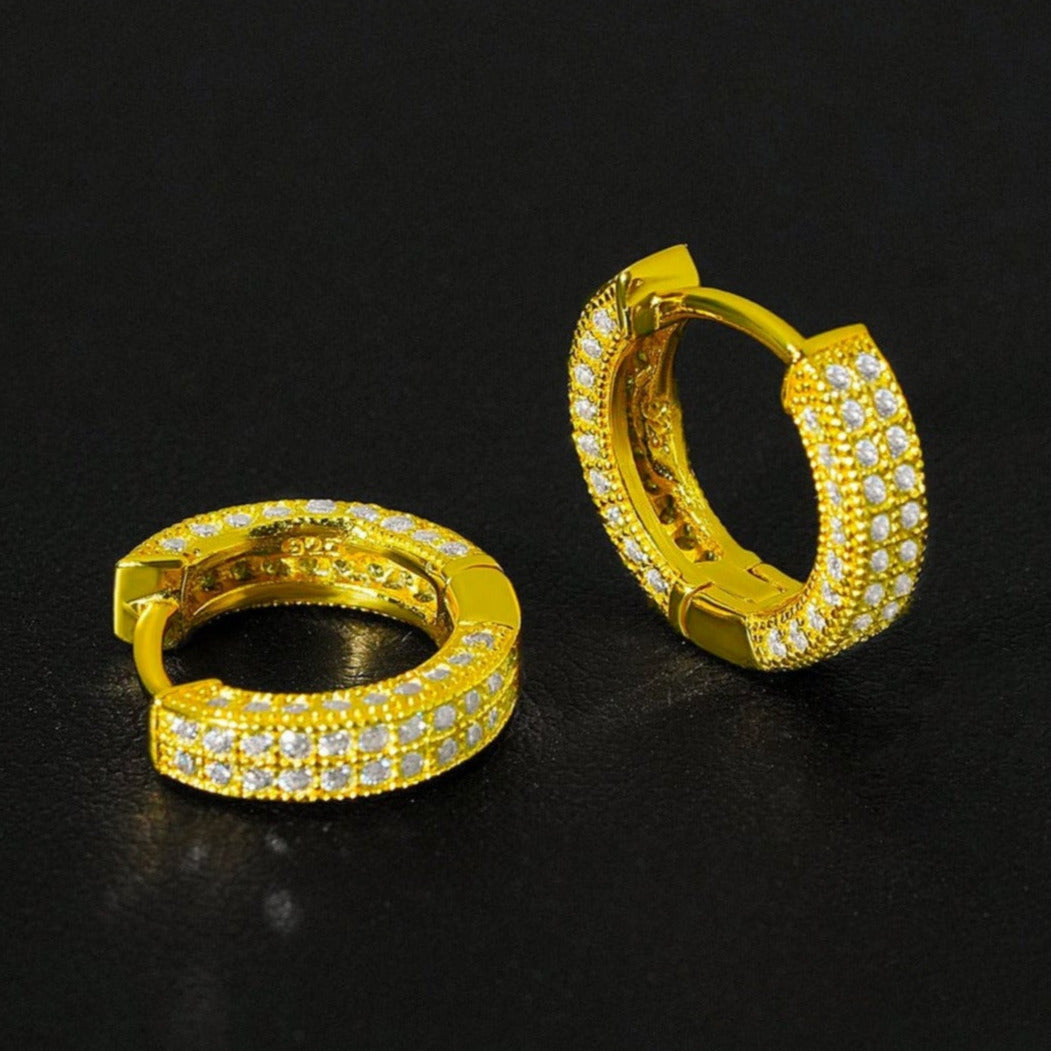 18K Gold-Plated Hip Hop AAA CZ Earring