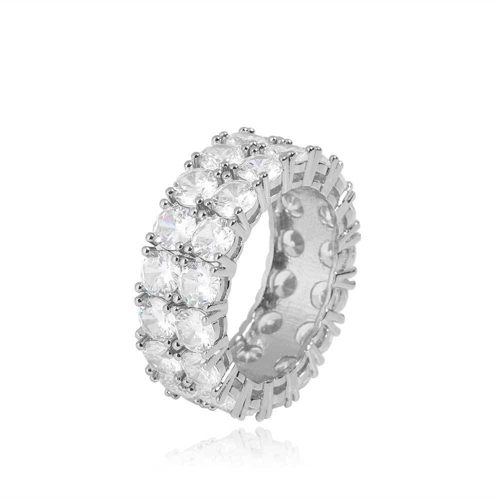 New Double Row Eternity Ring